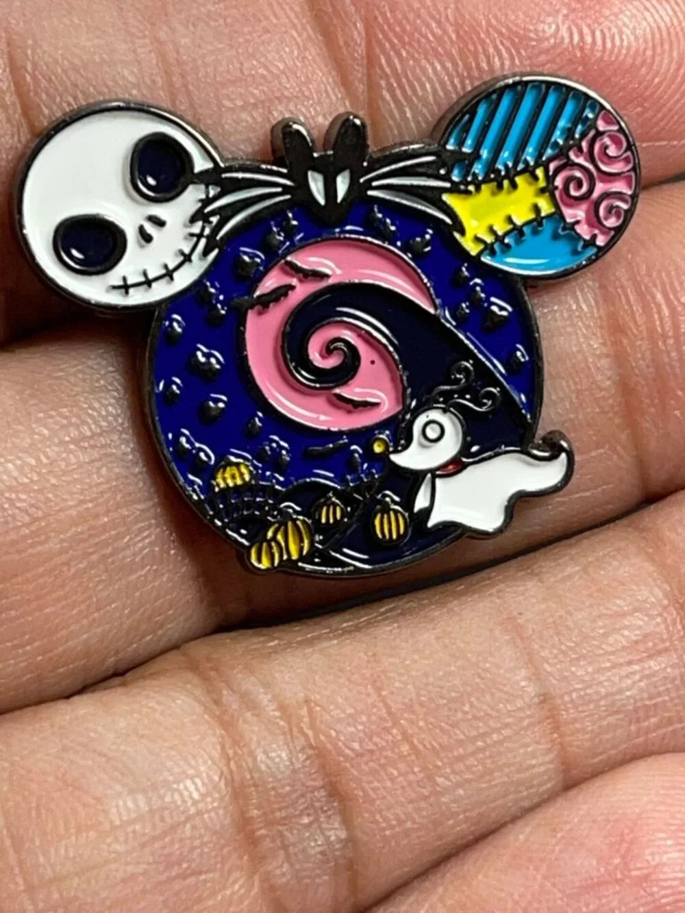 Jack Sally Skellington Lapel Pin Mouse Icon Badge Nightmare Brooch Accessories